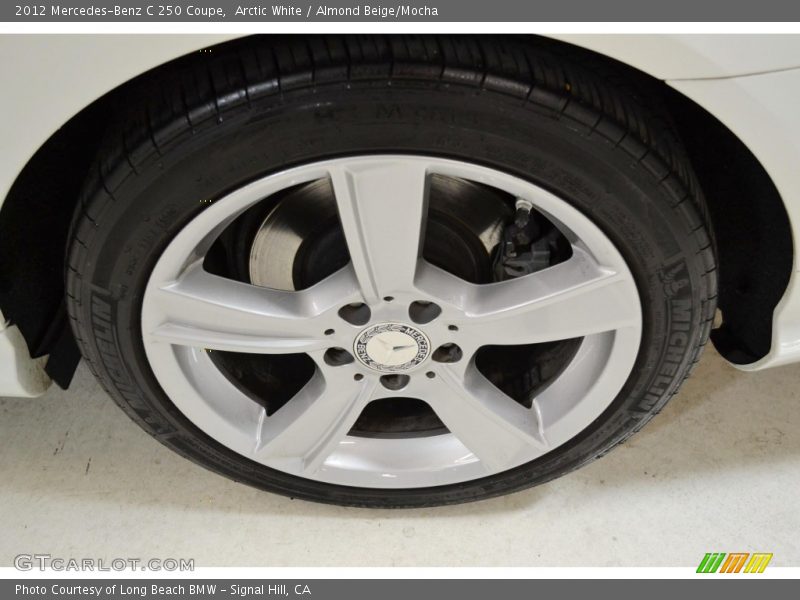 Arctic White / Almond Beige/Mocha 2012 Mercedes-Benz C 250 Coupe