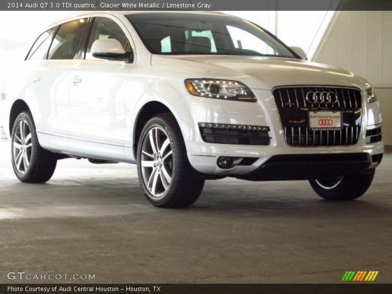Glacier White Metallic / Limestone Gray 2014 Audi Q7 3.0 TDI quattro