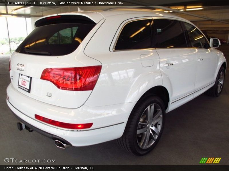 Glacier White Metallic / Limestone Gray 2014 Audi Q7 3.0 TDI quattro