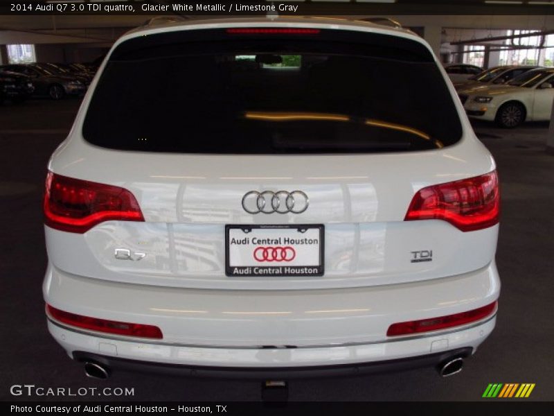 Glacier White Metallic / Limestone Gray 2014 Audi Q7 3.0 TDI quattro