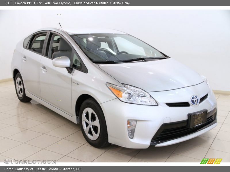 Classic Silver Metallic / Misty Gray 2012 Toyota Prius 3rd Gen Two Hybrid