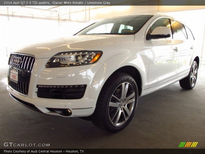 Glacier White Metallic / Limestone Gray 2014 Audi Q7 3.0 TDI quattro