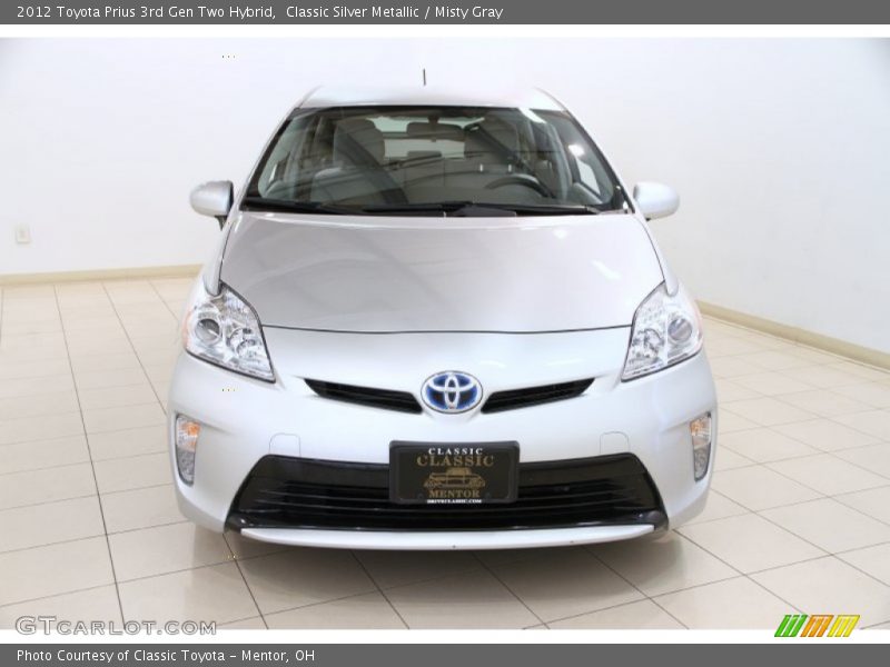 Classic Silver Metallic / Misty Gray 2012 Toyota Prius 3rd Gen Two Hybrid
