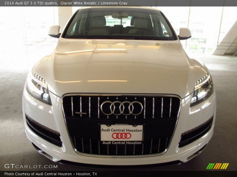 Glacier White Metallic / Limestone Gray 2014 Audi Q7 3.0 TDI quattro