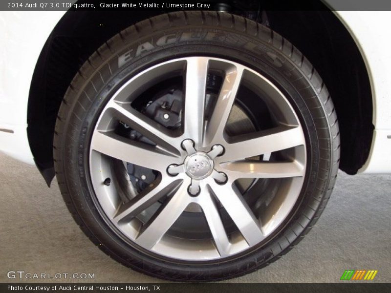 Glacier White Metallic / Limestone Gray 2014 Audi Q7 3.0 TDI quattro