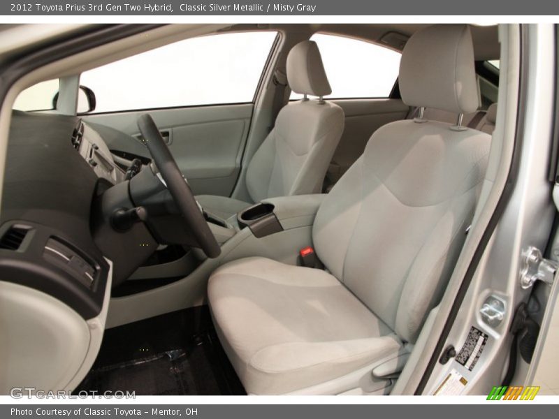 Classic Silver Metallic / Misty Gray 2012 Toyota Prius 3rd Gen Two Hybrid