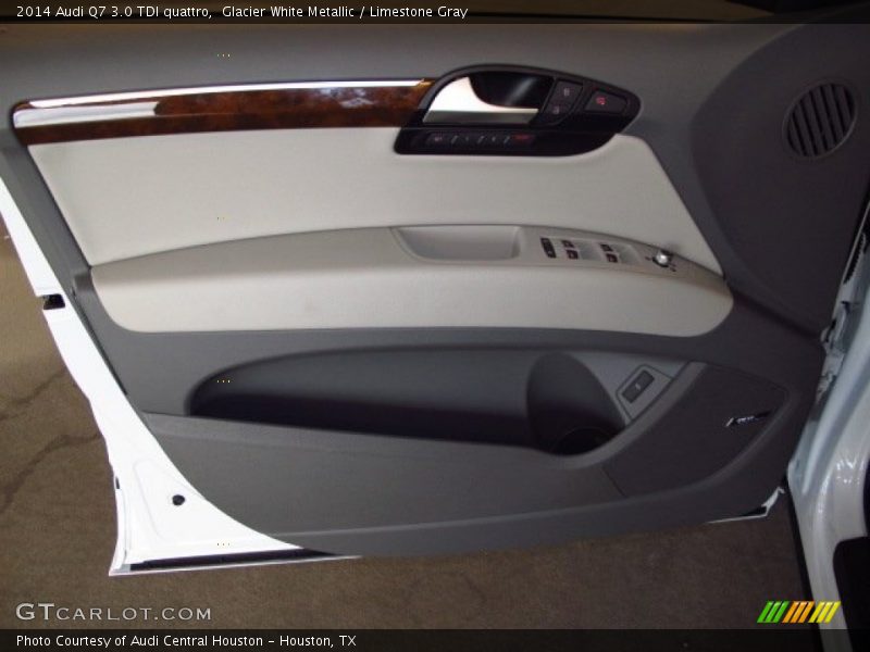 Glacier White Metallic / Limestone Gray 2014 Audi Q7 3.0 TDI quattro