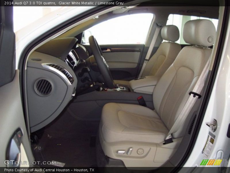 Glacier White Metallic / Limestone Gray 2014 Audi Q7 3.0 TDI quattro