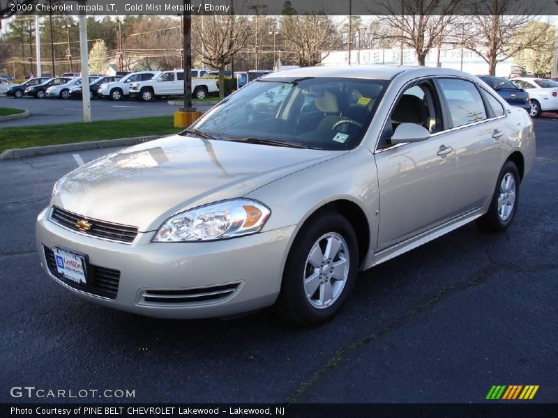 Gold Mist Metallic / Ebony 2009 Chevrolet Impala LT