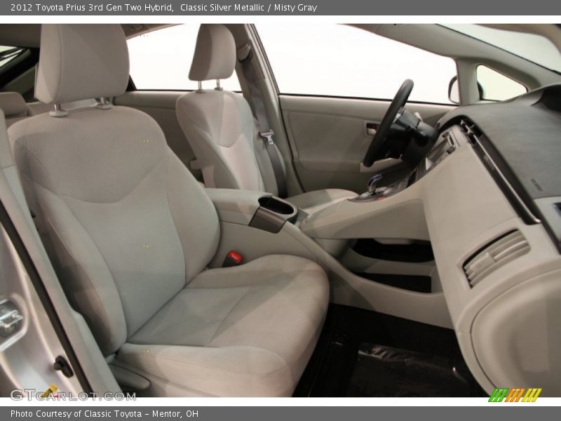 Classic Silver Metallic / Misty Gray 2012 Toyota Prius 3rd Gen Two Hybrid