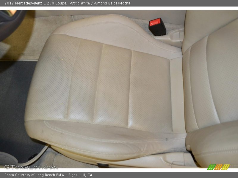 Arctic White / Almond Beige/Mocha 2012 Mercedes-Benz C 250 Coupe