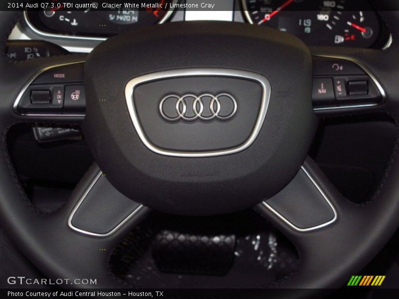 Glacier White Metallic / Limestone Gray 2014 Audi Q7 3.0 TDI quattro
