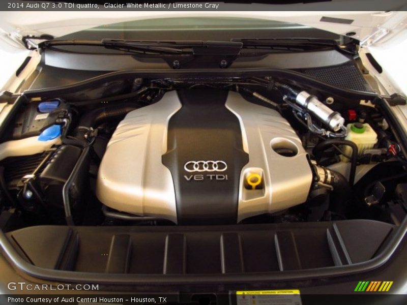 Glacier White Metallic / Limestone Gray 2014 Audi Q7 3.0 TDI quattro