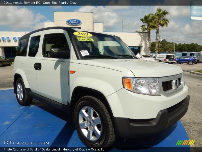 Omni Blue Pearl / Gray 2011 Honda Element EX