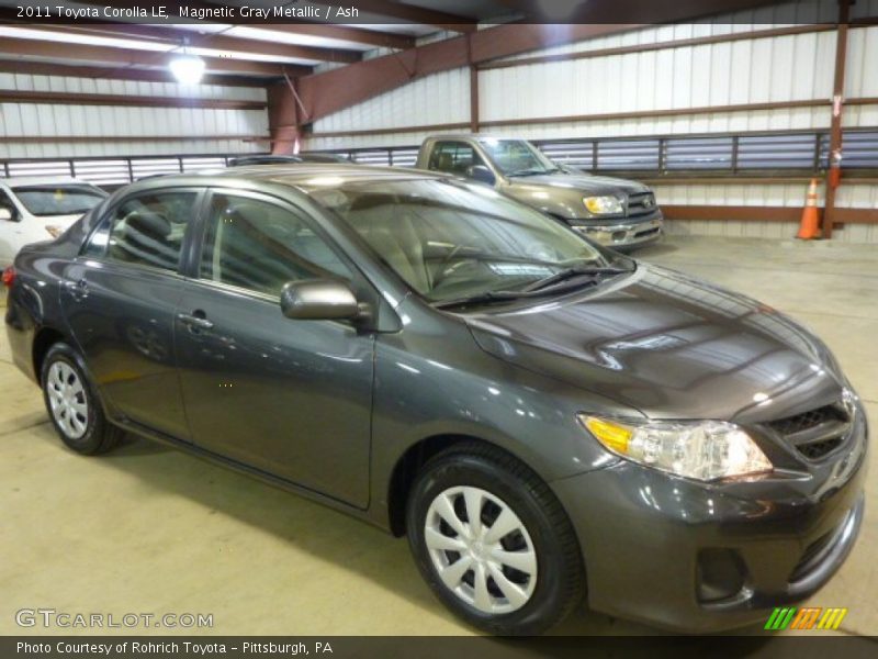 Magnetic Gray Metallic / Ash 2011 Toyota Corolla LE