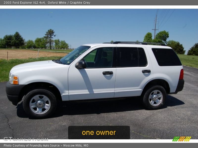 Oxford White / Graphite Grey 2003 Ford Explorer XLS 4x4