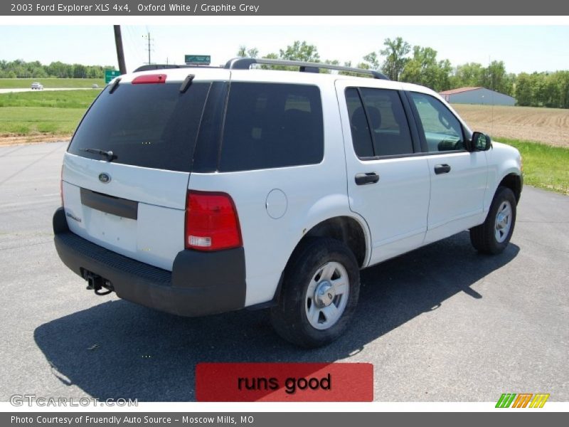 Oxford White / Graphite Grey 2003 Ford Explorer XLS 4x4