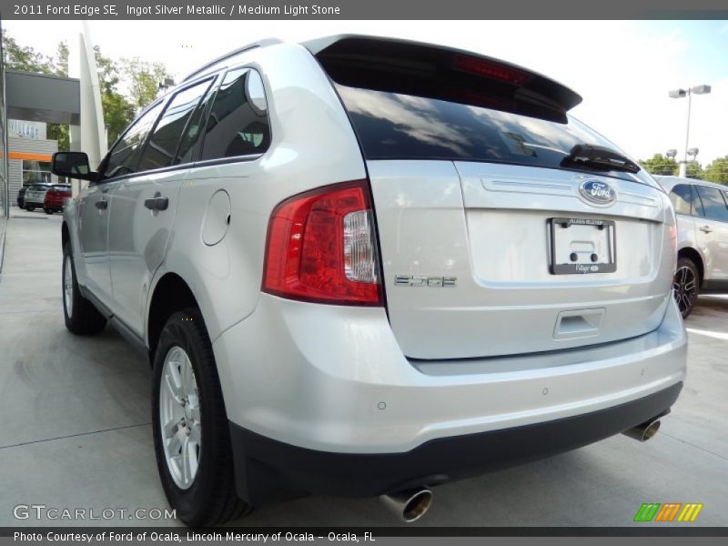 Ingot Silver Metallic / Medium Light Stone 2011 Ford Edge SE
