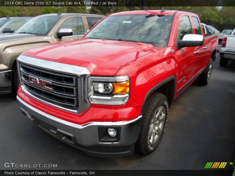 Front 3/4 View of 2014 Sierra 1500 SLT Double Cab 4x4