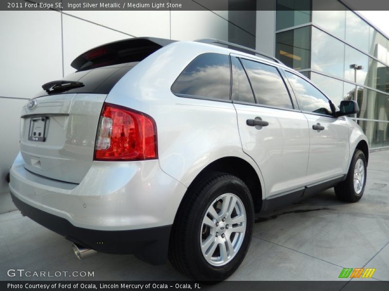 Ingot Silver Metallic / Medium Light Stone 2011 Ford Edge SE