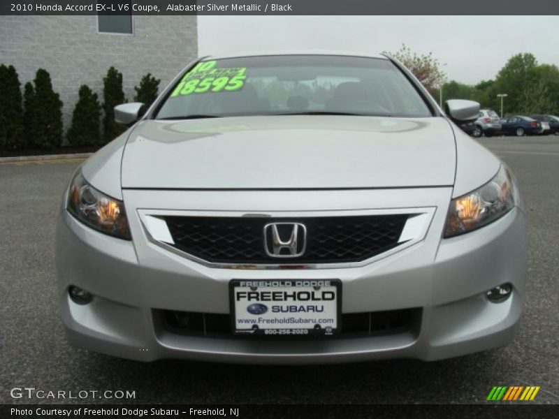 Alabaster Silver Metallic / Black 2010 Honda Accord EX-L V6 Coupe