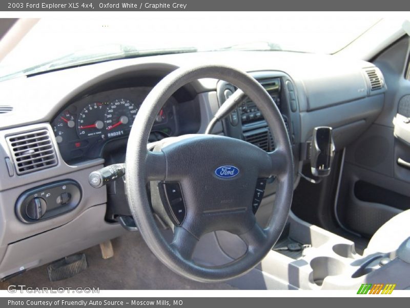 Oxford White / Graphite Grey 2003 Ford Explorer XLS 4x4
