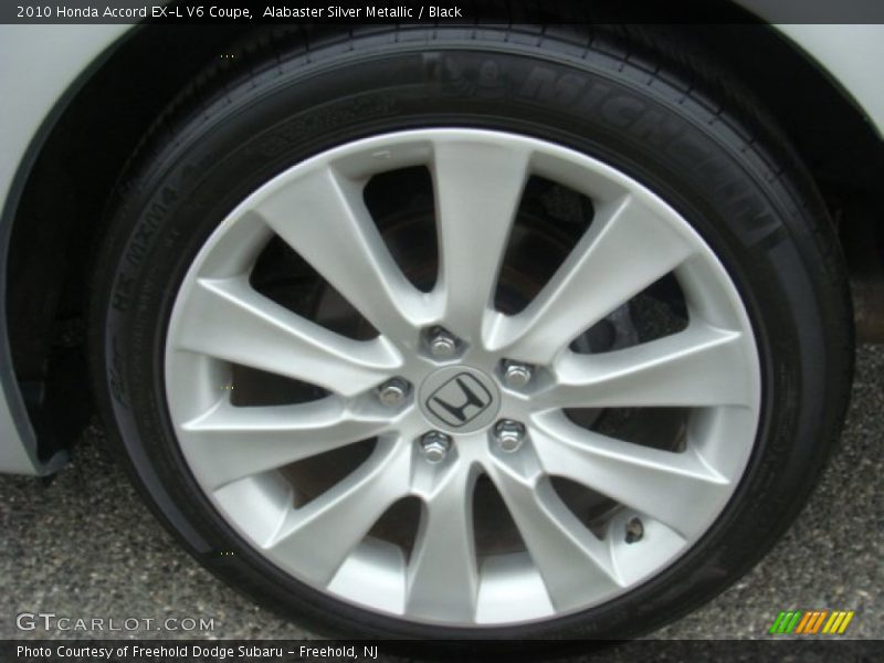 Alabaster Silver Metallic / Black 2010 Honda Accord EX-L V6 Coupe