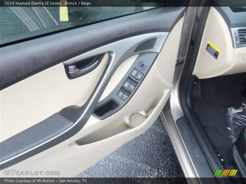 Bronze / Beige 2014 Hyundai Elantra SE Sedan