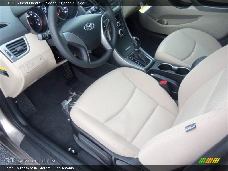Bronze / Beige 2014 Hyundai Elantra SE Sedan