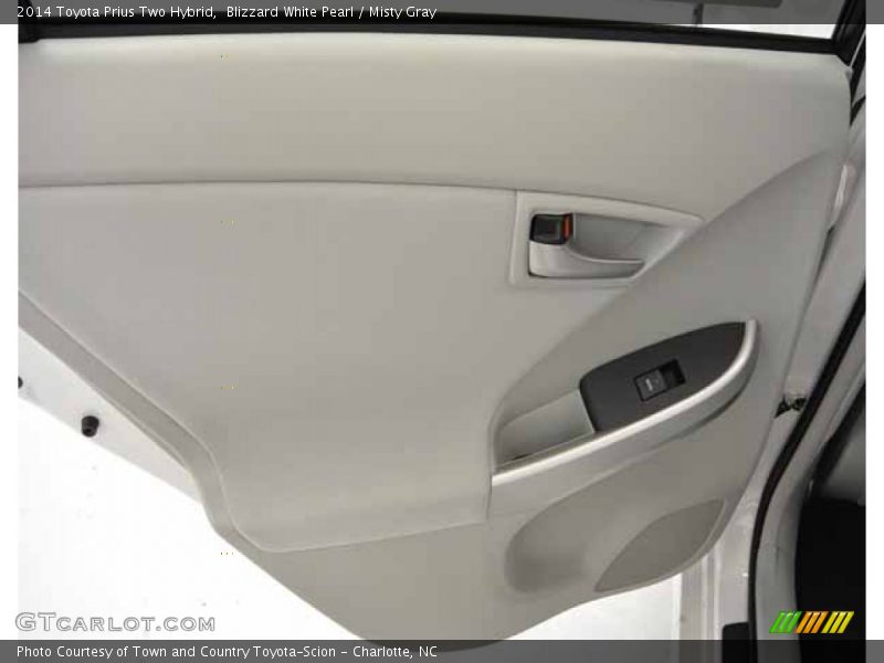 Blizzard White Pearl / Misty Gray 2014 Toyota Prius Two Hybrid