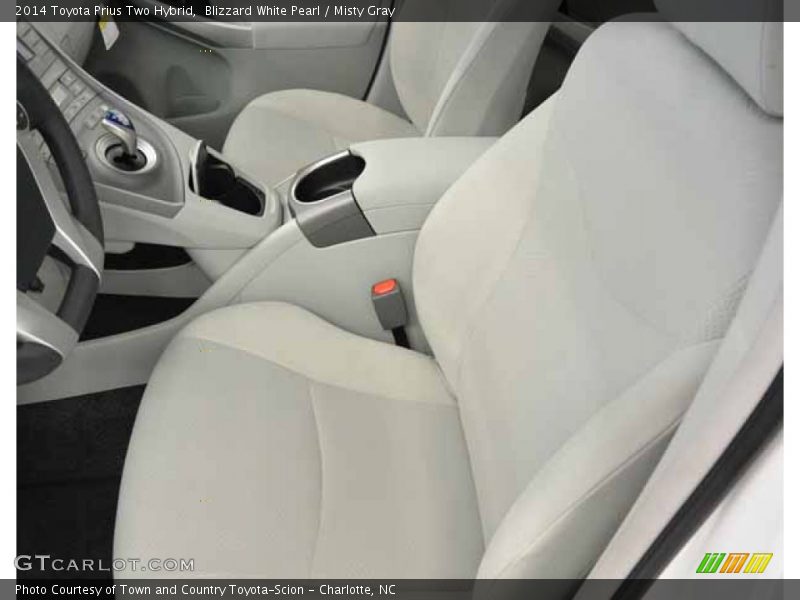 Blizzard White Pearl / Misty Gray 2014 Toyota Prius Two Hybrid