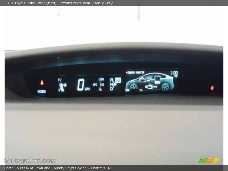 Blizzard White Pearl / Misty Gray 2014 Toyota Prius Two Hybrid