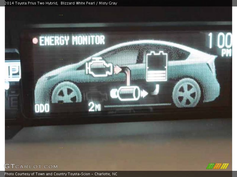 Blizzard White Pearl / Misty Gray 2014 Toyota Prius Two Hybrid