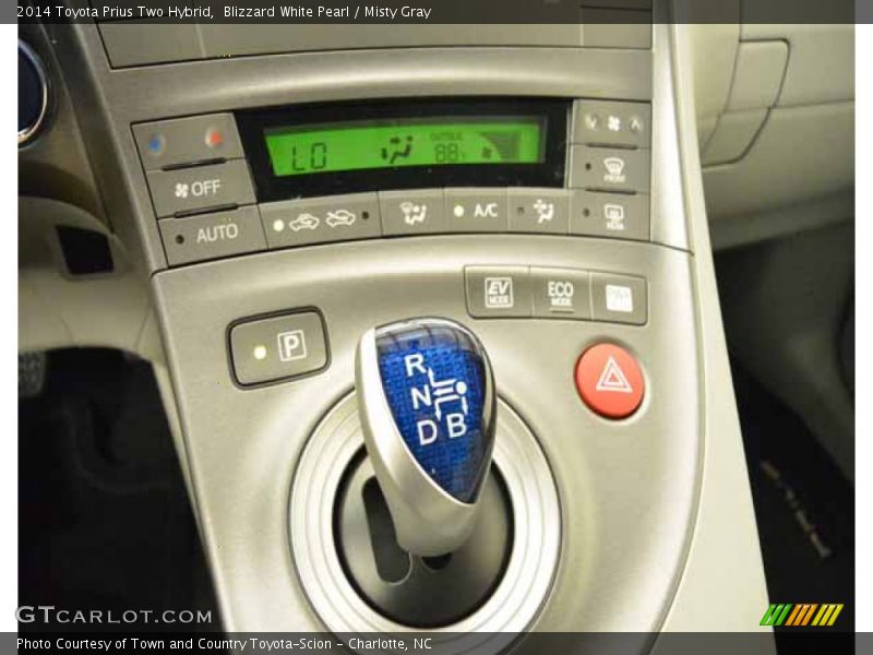 Blizzard White Pearl / Misty Gray 2014 Toyota Prius Two Hybrid