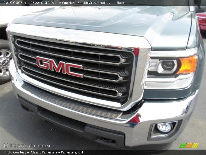 Stealth Gray Metallic / Jet Black 2015 GMC Sierra 2500HD SLE Double Cab 4x4