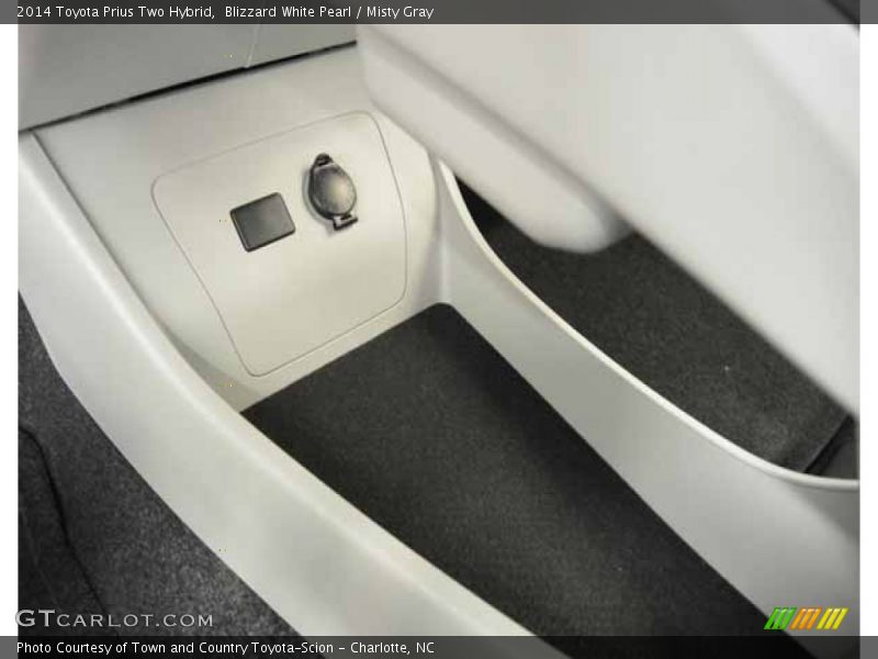 Blizzard White Pearl / Misty Gray 2014 Toyota Prius Two Hybrid