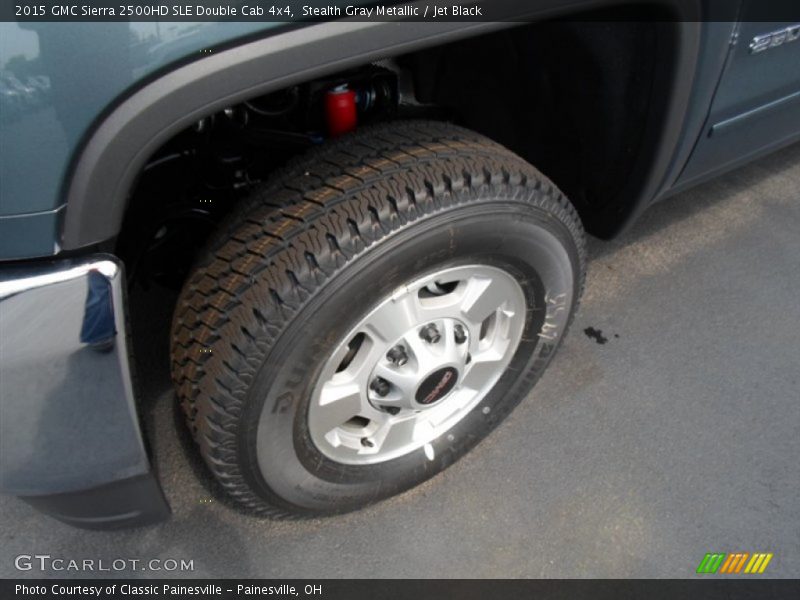 Stealth Gray Metallic / Jet Black 2015 GMC Sierra 2500HD SLE Double Cab 4x4