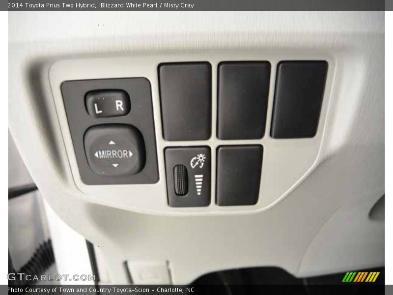 Blizzard White Pearl / Misty Gray 2014 Toyota Prius Two Hybrid