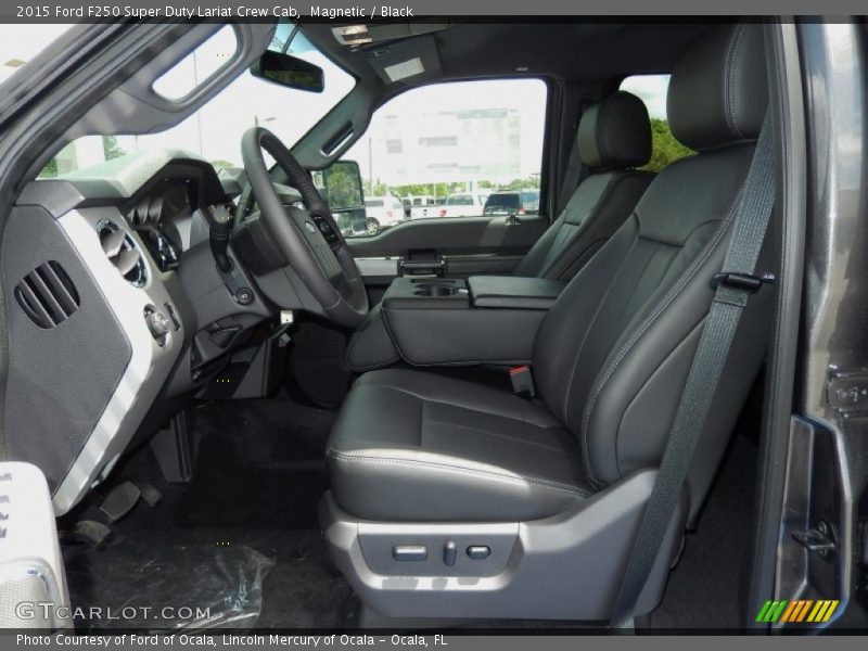  2015 F250 Super Duty Lariat Crew Cab Black Interior