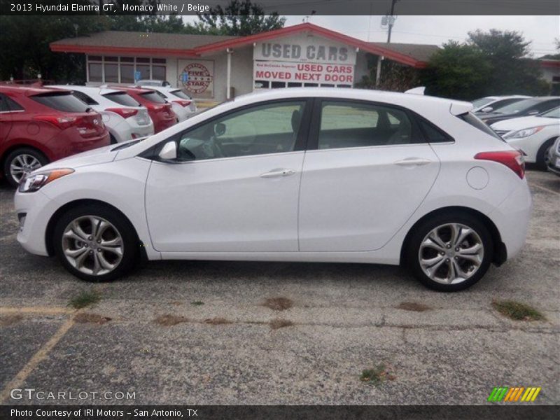 Monaco White / Beige 2013 Hyundai Elantra GT