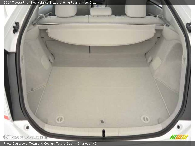 Blizzard White Pearl / Misty Gray 2014 Toyota Prius Two Hybrid