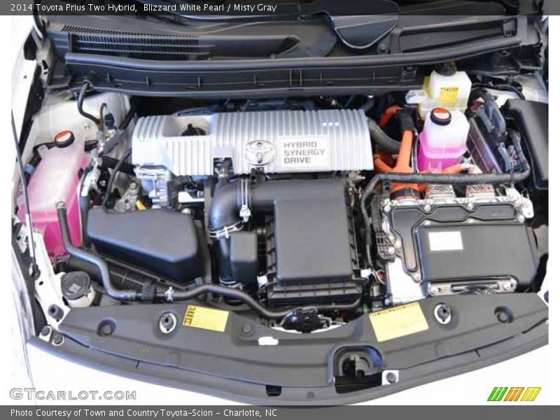 Blizzard White Pearl / Misty Gray 2014 Toyota Prius Two Hybrid