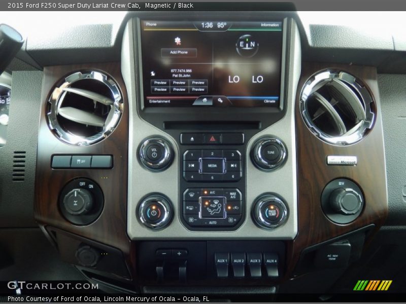 Controls of 2015 F250 Super Duty Lariat Crew Cab