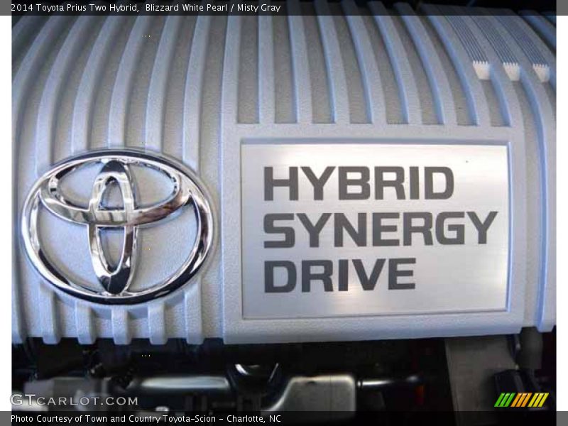 Blizzard White Pearl / Misty Gray 2014 Toyota Prius Two Hybrid