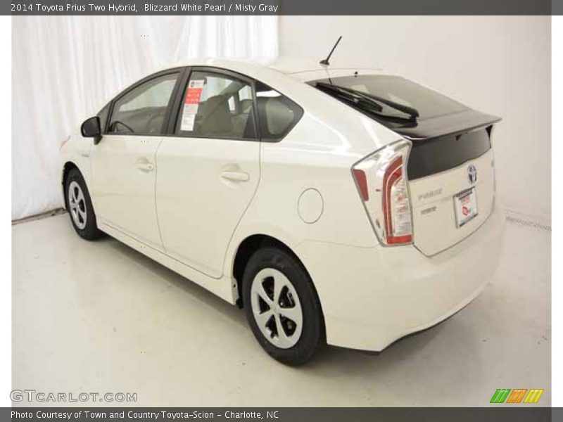 Blizzard White Pearl / Misty Gray 2014 Toyota Prius Two Hybrid