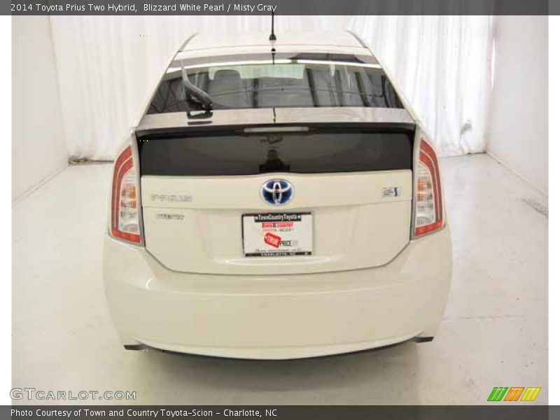 Blizzard White Pearl / Misty Gray 2014 Toyota Prius Two Hybrid
