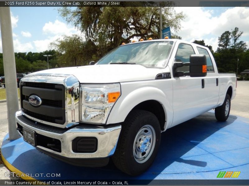 Oxford White / Steel 2015 Ford F250 Super Duty XL Crew Cab