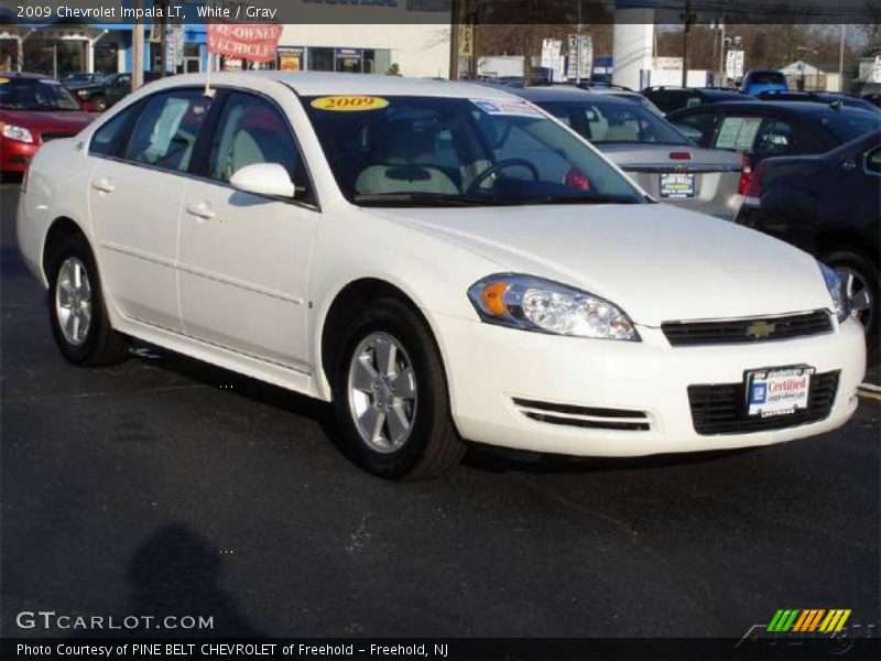 White / Gray 2009 Chevrolet Impala LT