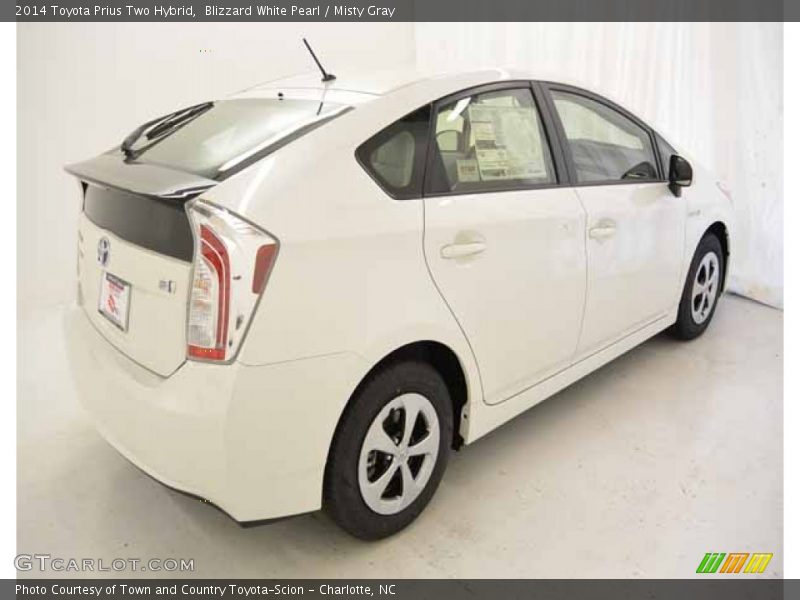 Blizzard White Pearl / Misty Gray 2014 Toyota Prius Two Hybrid