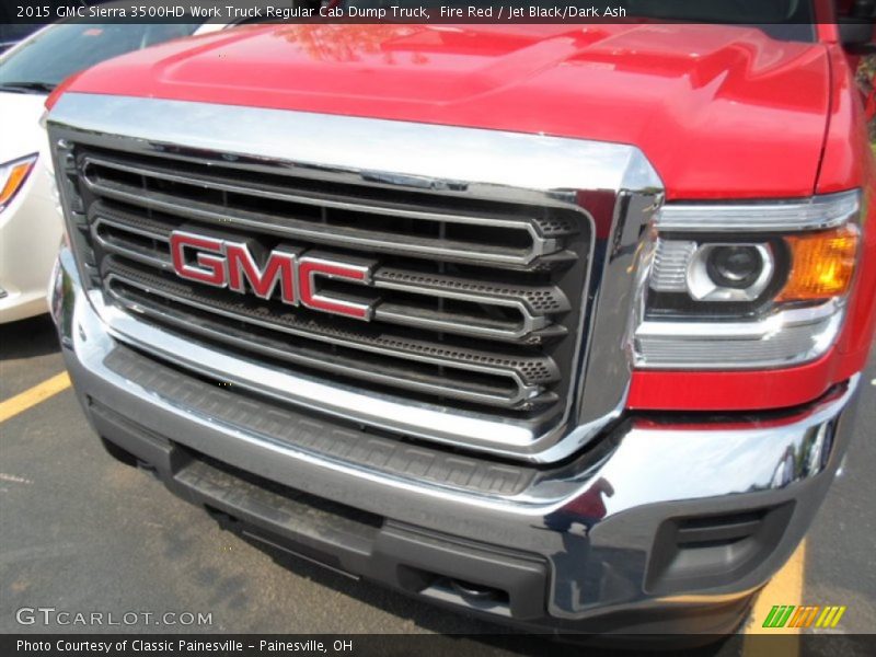 Fire Red / Jet Black/Dark Ash 2015 GMC Sierra 3500HD Work Truck Regular Cab Dump Truck